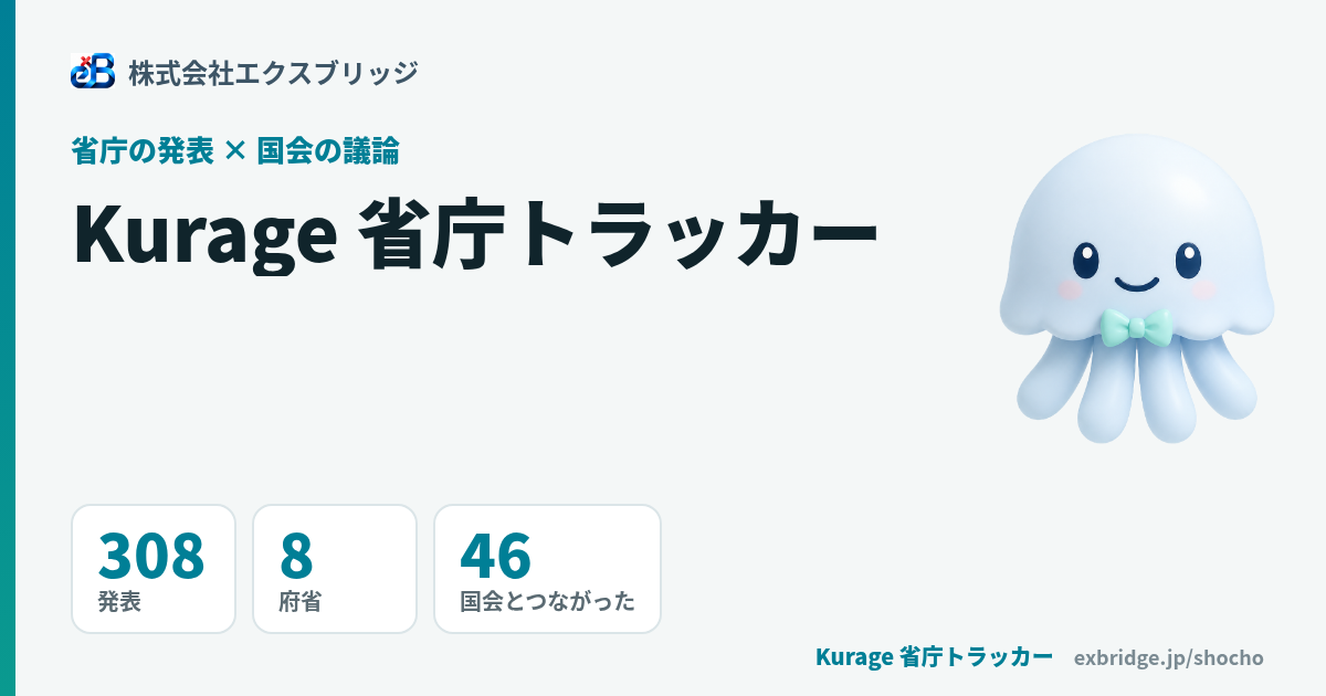Kurage 省庁トラッカー