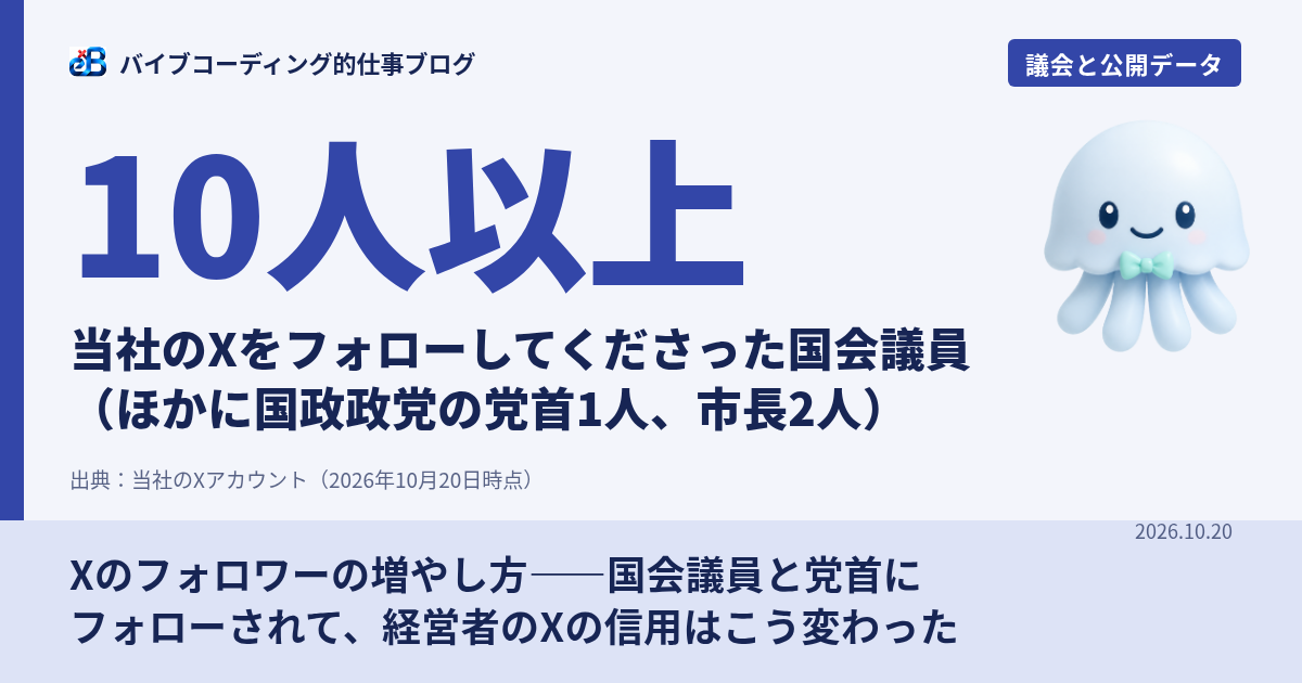 Xのフォロワーの増やし方——国会議員と党首にフォローされて、経営者のXの信用はこう変わった